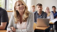 En kvinne er deltaker på et kurs