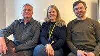Bildet viser Dag Gunnar Stubberud, Ingrid Harg og Pål Solberg.