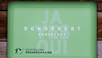 Bildet viser et donorkort.