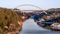 Bildet viser broen over Svinesund Bildet viser broen over Svinesund