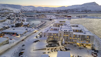 Bildet viser det nye sykehuset i Hammerfest