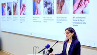 Bildet vise helsedirektør Cathrine M. Lofthus