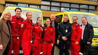 bilde av de ansatte i ambulansetjenesten ved Sykehuset i Telemark