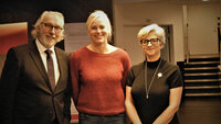 Carl-Erik Grimstad, Kristin Sofie Waldum-Grevbo og Eli Gunhild By hos NSF.