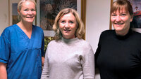 Lene Pettersen, Monica Hammari og Nina Holmberg Kvam Fagsykepleier Lene Pettersen, fagsjef Monica Hammari og fagsykepleier Nina Holmberg Kvam i Skien