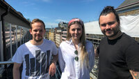 NSF Students ledere Bildet viser avtroppende nestleder Vegard Henden, ny NSF Studentleder Ingvild Berg Lauritsen og ny nestleder Martin Ottesen Wichstad.