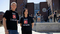 Unio-streik Bård Eirik Ruud og Aina Skjefstad Andersen