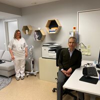 Bildet viser Kristin Aas og Kim Fangen