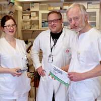 Bildet viser Line Nateland, André Ingebrigtsen og Egil Lingaas.