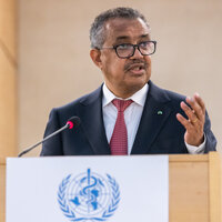 Bildet viser Tedros Adhanom Ghebreyesus, generalsekretær i WHO