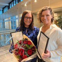 Hege Hansen (t.v.) og Stine Andreasen