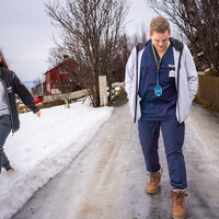 Bildet viser Fredric Treland og Camilla Løkke