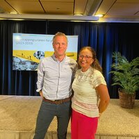 Bildet viser Ann Karin Swang og Espen Gade Rolland