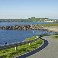 Bildet viser veiden til Hovden i Bø i Vesterålen