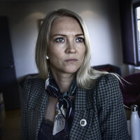 Bildet viser forbundsleder Lill Sverresdatter Larsen i NSF