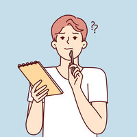 bilde av en som gjetter på et svar