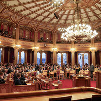 Bilde fra stortingssalen