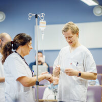 bilde av sykepleiere på jobb