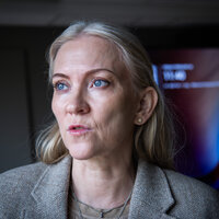 Bildet viser NSF-leder Lill Sverresdatter Larsen