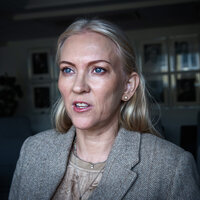 Bildet viser NSF-leder Lill Sverresdatter Larsen