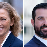 Bildet viser to portretter: av Marianne Birkeland og Ole Martin Minsås