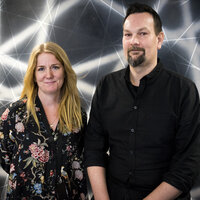 Bildet viser Anne-Marthe Rustad Indregard og Håkon Johannessen ved Stami