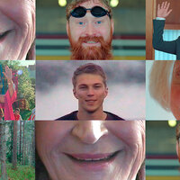 Bildet viser plakaten fra hjerneslagkampanjen "Prate, smile, løfte".